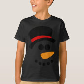 Snowman Christmas Character Face T-shirt (Voorkant)