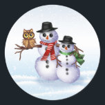 Snowman Christmas Envelope Sticker<br><div class="desc">Snowman Christmas Envelope Sticker</div>