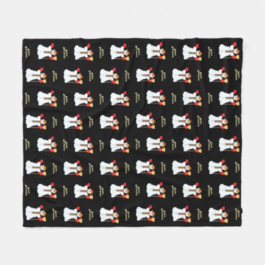 Snowman Christmas Fleece Deken (Voorkant (Horizontaal))