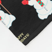 Snowman Christmas Fleece Deken (Hoek)
