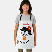 Snowman Christmas Fun Novelty Cartoon Schort (Insitu)