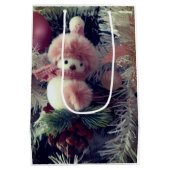 Snowman Christmas Gift Bag Medium Cadeauzakje (Achterkant)