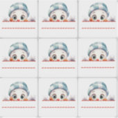 Snowman Christmas Gift Label stickers (Voorkant)