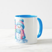 Snowman Christmas gift Mug Mok (Voorkant rechts)