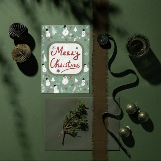 Snowman Christmas  Kaart