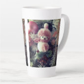 Snowman Christmas Latte Mug Mok (Rechterhoek)