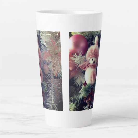 Snowman Christmas Latte Mug Mok (Voorkant)