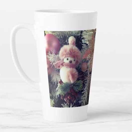 Snowman Christmas Latte Mug Mok (Links)