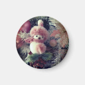 Snowman Christmas Magnet Holiday Decoration (Voorkant)