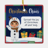 Snowman Christmas Ornament (Voorkant)