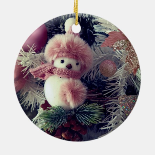 Snowman Christmas Ornament – Festive Holiday Decor (Achterkant)