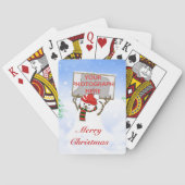 Snowman Christmas playing cards Speelkaarten (Achterkant)