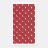 Snowman Christmas Stocking Tiled Pattern Servet (Voorkant)