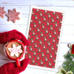 Snowman Christmas Stocking Tiled Pattern Servet<br><div class="desc">This Christmas foliday napkin design features a tiled fotograph of a red and green stocking with an adorable snowman dressed in a seasonal plaid scarf and hat set over a red background. Click customize to add text in a typeface style, color and size you prefer. Het design is also available...</div>