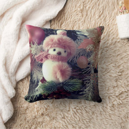 Snowman Christmas Throw Pillow Kussen