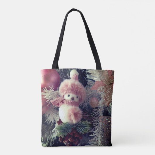 Snowman Christmas Tote Bag (Achterkant)