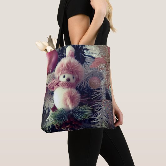 Snowman Christmas Tote Bag (Dichtbij)