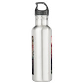 Snowman Christmas Water Bottle Waterfles (Achterkant)