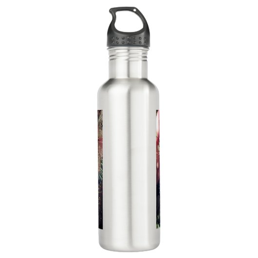 Snowman Christmas Water Bottle Waterfles (Achterkant)