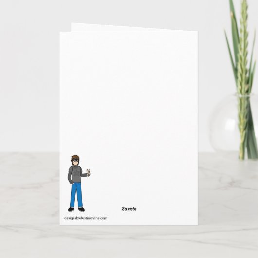 Snowman Christmas Wenskaart, Frosty Feestdagen Kaart (Achterkant)