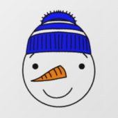 SNOWMAN CHRISTMAS Window Cling Raamsticker (Vel)