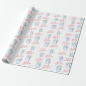 Snowman Christmas Wrapping Paper Cadeaupapier (Uitgerold)