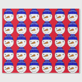 SNOWMAN CHRISTMAS Wrapping Paper Cadeaupapier (Vlak)