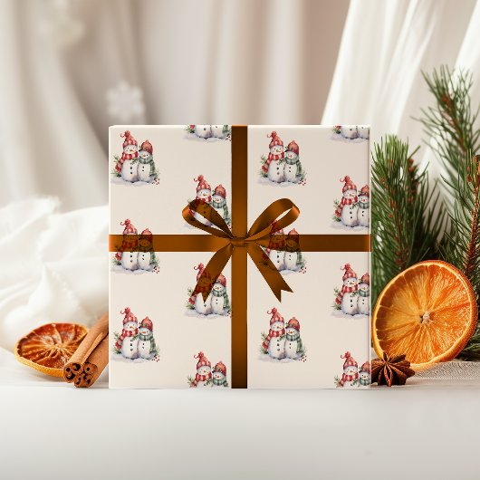 Snowman Christmas Wrapping Paper | Jolly Gift Wrap Cadeaupapier