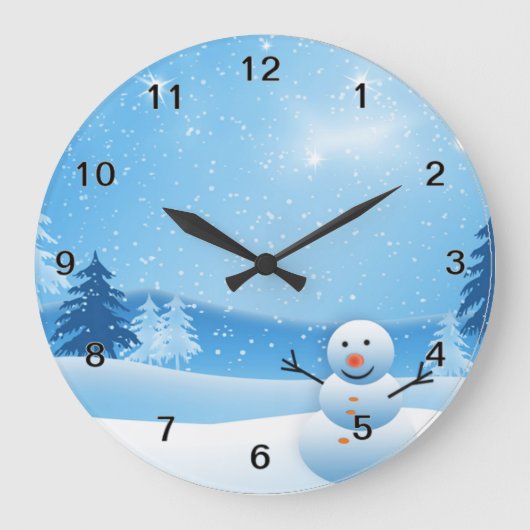 Snowman Clock Grote Klok (Voorkant)