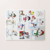 "Snowman Cold" buiten Legpuzzel (Horizontaal)