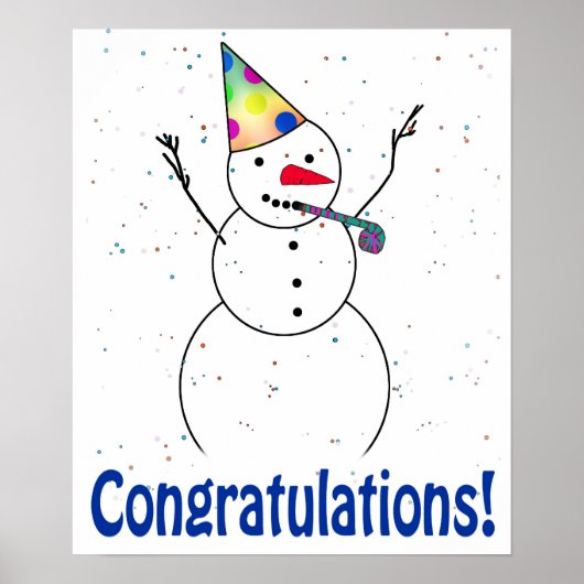 Snowman: "CONGRATULATIES"! Poster (Voorkant)