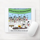 Snowman Convention Funny kerstcadeaus & T - shirts Muismat (Met muis)