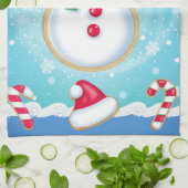 Snowman Cookie Kitchen Towel Theedoek (Gevouwen)