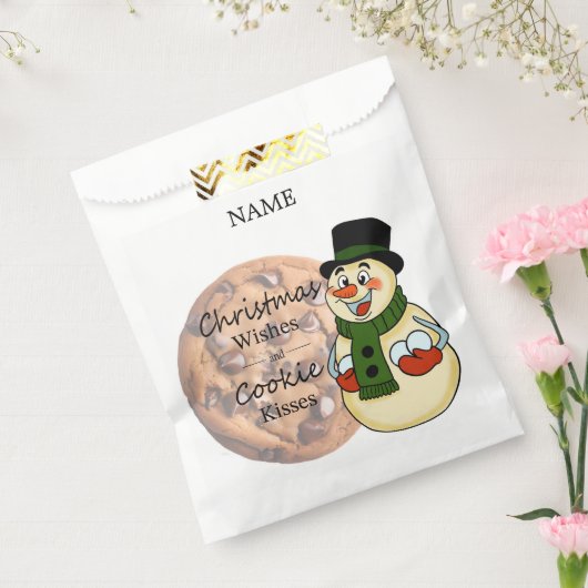 Snowman Cookie Sleeve Bedankzakje (Gezegeld)