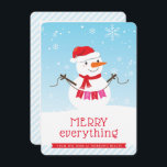 SNOWMAN CORPORATE HOLIDAY Knap sneeuwbedrijf Kaart<br><div class="desc">door kat massard >> https://linktr.ee/simplysweetpaperie <<< Verstuur en extra speciale boodschap met stijl en pizzaz dit jaar... Zeg je cliënten bedankt en moedig je aan om terug te keren met deze leuke kerstkaart. Optie om uw logo op de achterste TIPS toe te voegen 1. Resize/verander de foto de "pas het"knoop...</div>
