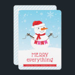 SNOWMAN CORPORATE HOLIDAY Knap sneeuwbedrijf Kaart<br><div class="desc">door kat massard >> https://linktr.ee/simplysweetpaperie <<< Verstuur en extra speciale boodschap met stijl en pizzaz dit jaar... Zeg je cliënten bedankt en moedig je aan om terug te keren met deze leuke kerstkaart. Optie om uw logo op de achterste TIPS toe te voegen 1. Resize/verander de foto de "pas het"knoop...</div>