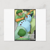 Snowman Cosmetic Surgery Funny Gifts T - shirts Ka Briefkaart (Voorkant)