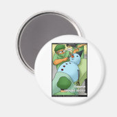 Snowman Cosmetic Surgery Funny Gifts T - shirts Ka Magneet (Voorkant / Achterkant)