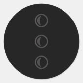 Snowman Costume Shirt Men Women Happy Merry Christ Ronde Sticker (Voorkant)