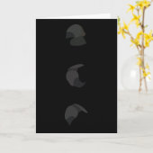 Snowman Costume Three Black Buttons On White  Kaart (Gele Bloem)