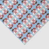 Snowman Couple, Eerste Kerstmis Tissuepapier (Detail)