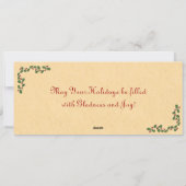 Snowman Couple Flat-kerstkaart Feestdagenkaart (Achterkant)