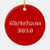 Snowman Couple Keramisch Ornament (Achterkant)