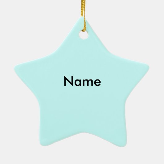 Snowman Couple Keramisch Ornament (Achterkant)