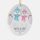 Snowman Couple Ornament (Rechts)