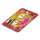 Snowman Couple persoonlijke Flexi Magnet Magneet (Linkerzijde)