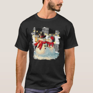 Snowman Couple T-shirt