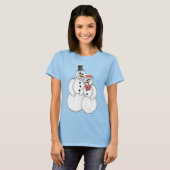 Snowman Couple T-shirt (Voorkant volledig)