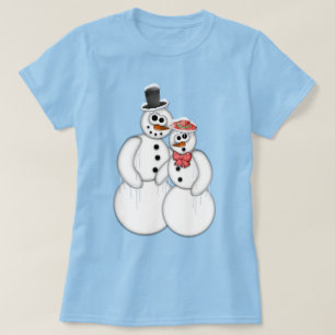 Snowman Couple T-shirt
