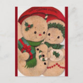  Snowman Couple uit 1940 Briefkaart (Voorkant)